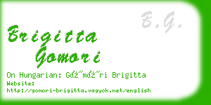 brigitta gomori business card