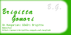 brigitta gomori business card